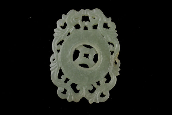Celadon Jade Spinner Disc